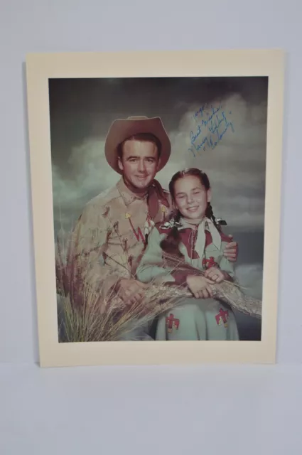 Vintage Buffalo Bill Jr. TV Show Autographs Dick Jones Nancy Gilbert Western