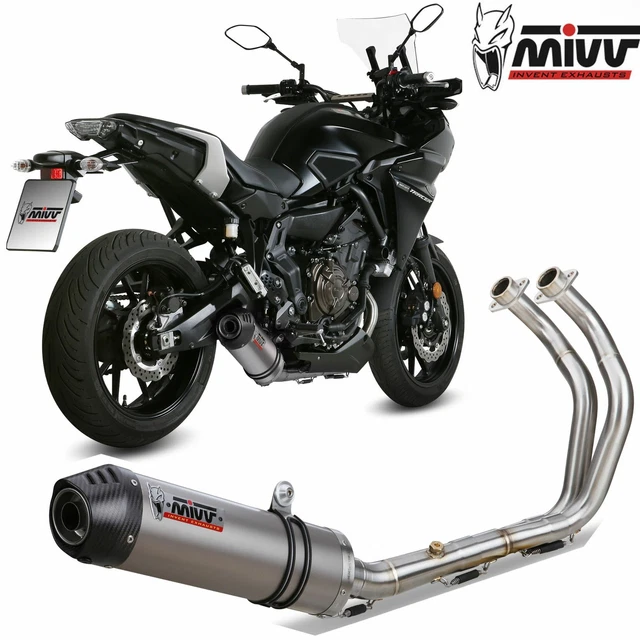 Ligne Complète MIVV Delta Race Steel Black/carbone - Triumph Trident 660