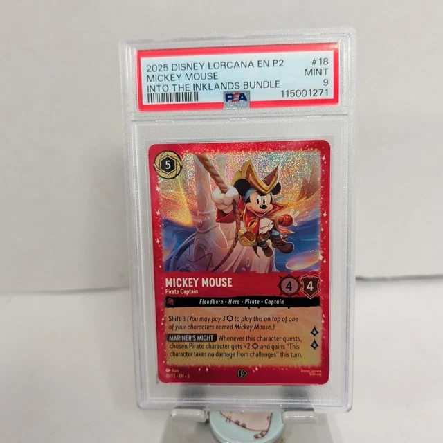 2025 DISNEY LORCANA En P2-Promo #18 Mickey Mouse - Pirate
