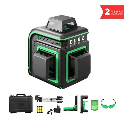 Ada Ligne Laser Cube 3-360 Green Ultimate (À 40m/70m, Stativ, LI-ION, Valise