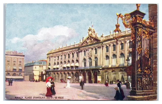 Postcard - Palais Stanislas Hotel De Ville Nancy France Raphael Tuck Oilette