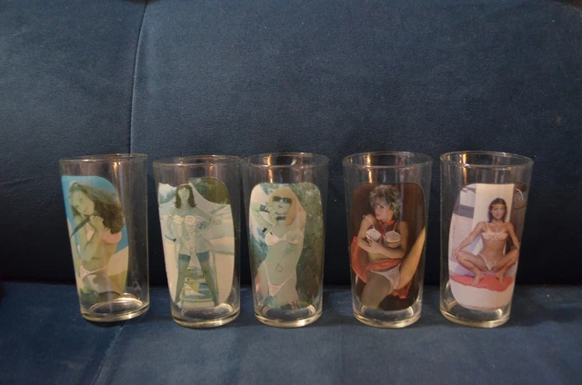 LOT DE 5 verres à liqueur vintage à décor alsacien EUR 5,00 - FR