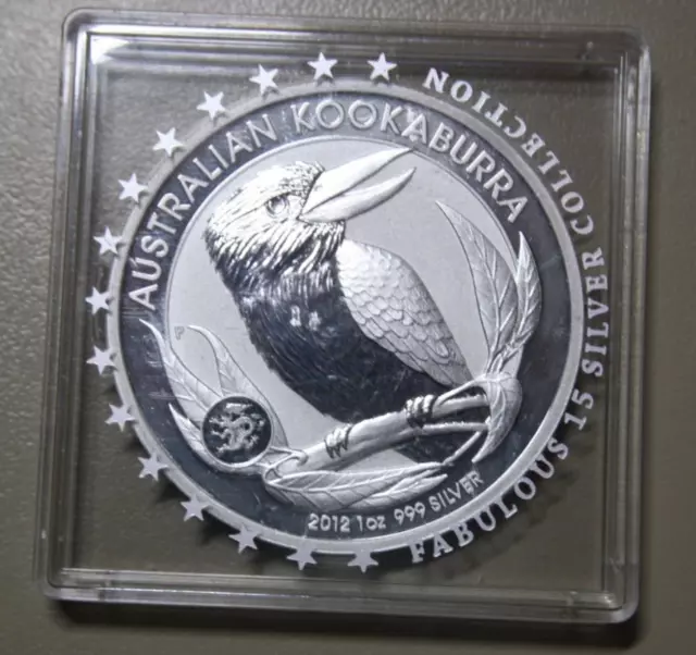 Australien 1 Dollar 2012 Kookaburra Silver 1 oz #F5739 Privy Dragon PP-Proof
