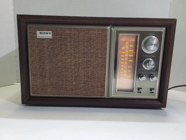 VINTAGE SONY COUNTERTOP/BOOKSHELF Radio AM/FM - Model ICF-9550W £39.94 ...