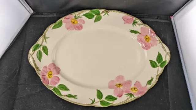 Vintage Franciscan Desert Rose Serving Platter Plate Dish Made In USA 14"