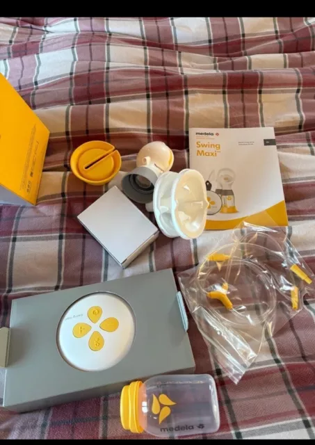 Medela Swing Maxi Double Electric Breast Pump - White/Yellow