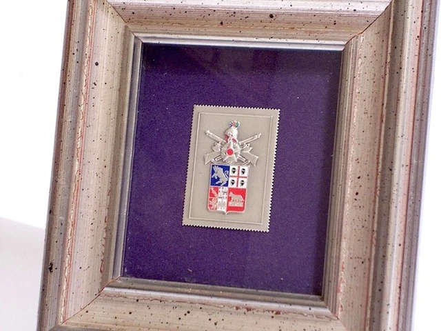 Petit Cadre Ancien – Écusson Atalanta – Vintage Années 80 – Collection Italie