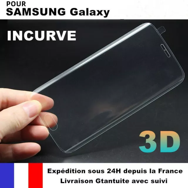 Film protection intégral 3D pour Samsung S7 S8 S9 S10 S20 Plus S21 Note8 9 10 20