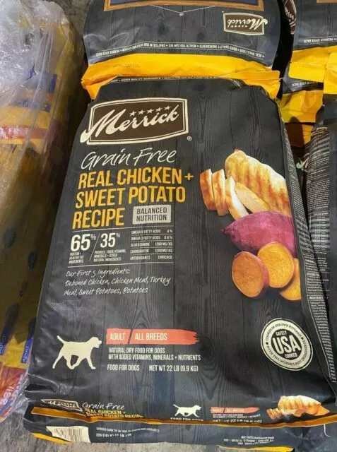 Merrick Real Chicken + Sweet Potato Recipe Dry Dog Food - 22lbs