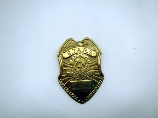 Resident Evil Raccoon City Police Department Metal Badge Capcom