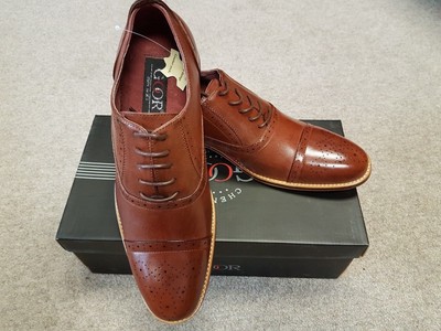 MENS NEW GOOR M516B Toe Cap Oxford Lace 