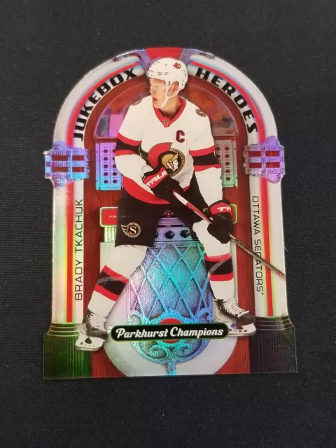 2022-23 Ud Parkhurst Champions Brady Tkachuk Jukebox Heroes Die-Cut Hockey Nhl