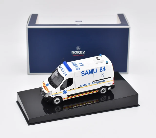 Renault Master Vsav Norev Ambulance Renault Master 1/43 – Miniature Métal Neuf, Modèle De Collection