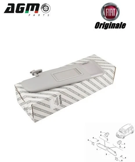 Zonneklep bestuurderszijde Fiat Panda vanaf bouwjaar 2012 735660550 Zonneklep bestuurderszijde Fiat Panda vanaf bouwjaar 2012 735660550