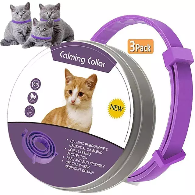 38CM Natural Lavender calming collar for cats Infocat calming collar3X