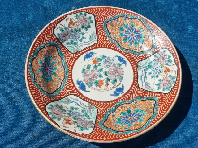 Magnifique grand plat ancien en porcelaine CHINE / Fin 19éme / Pièce rare