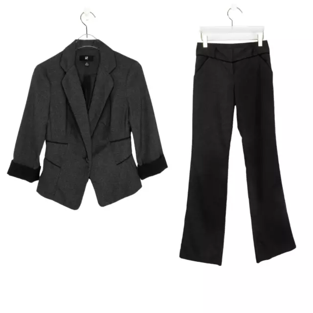 IZ BYER PANTSUIT Charcoal Gray Dress Pants and Blazer Women's Suit ...