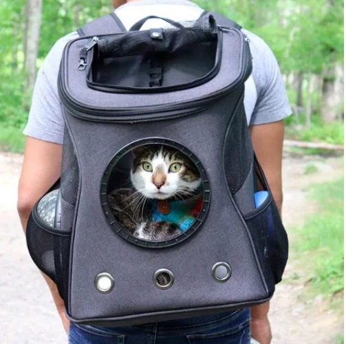 Pet Cat Dog Carrier Backpack Adjustable Travel Bag window bubble