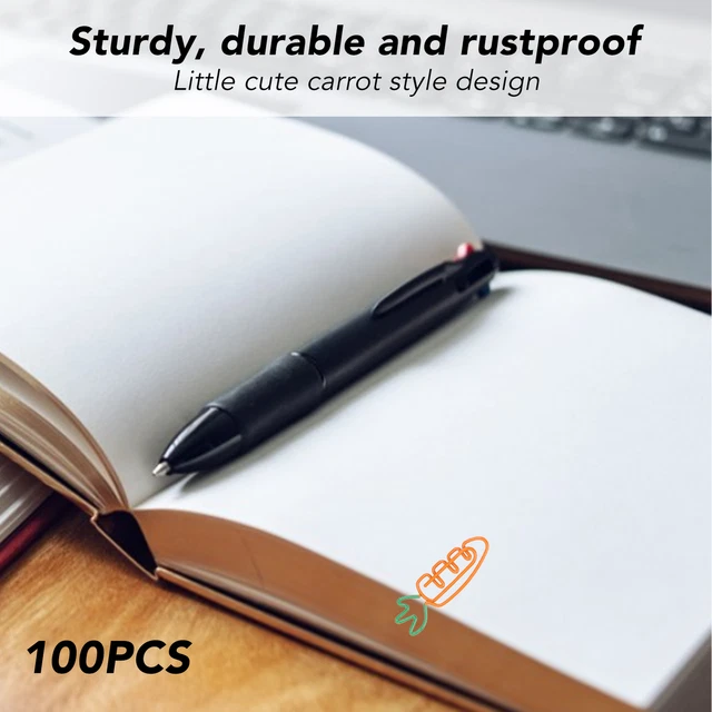 100 pz clip per carta metallo 100 pz clip per carta carota clip per carta metallo clip per carta carota