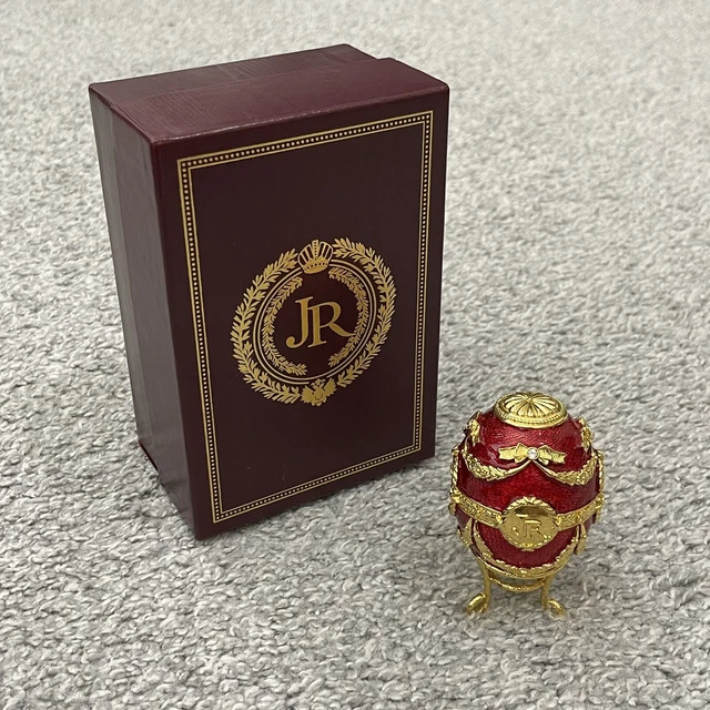 Joan Rivers Imperial Treasures I The Portrait Egg Picture Frames Red Gold COA