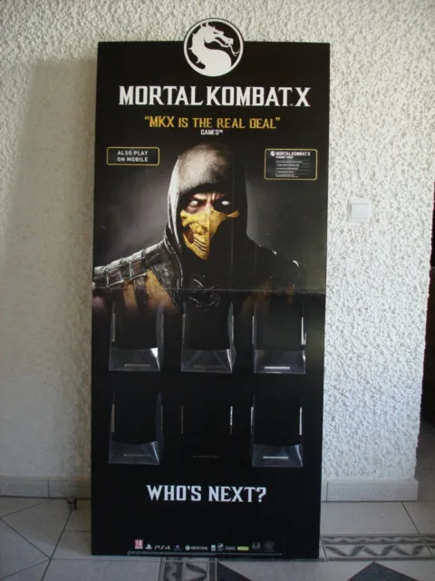 Mortal Kombat X Promo Pappaufsteller Shop Display Standee Ultra Rare / Ultra Rar