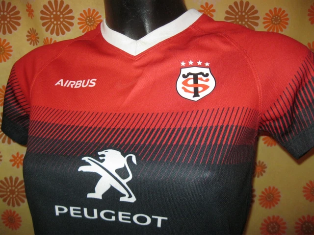 Ancien Maillot De Rugby – Sponsor Eurosport Cousu, Très Bon état