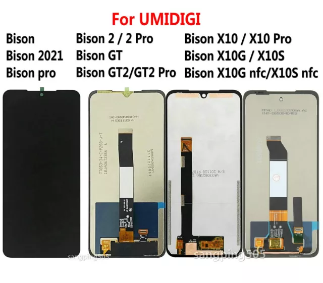 F LCD Display Touch Screen Assembly For UMIDIGI Bison series: X10 GT GT2 Pro…