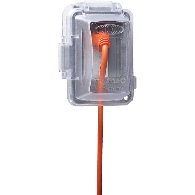 Hubbell Single Gang Vertical/Horizontal Mount In-Use Outdoor Outlet Cover MM420C