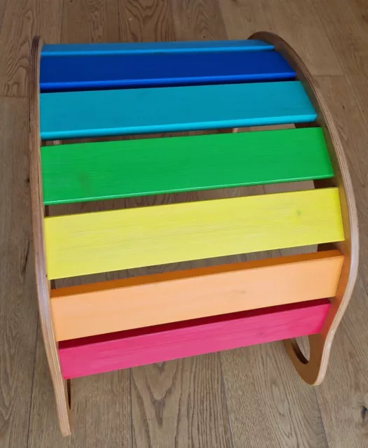 Regenbogen Rocker Holz Kletterbogen Schaukel Farbiges Baby Gym Hou Paci