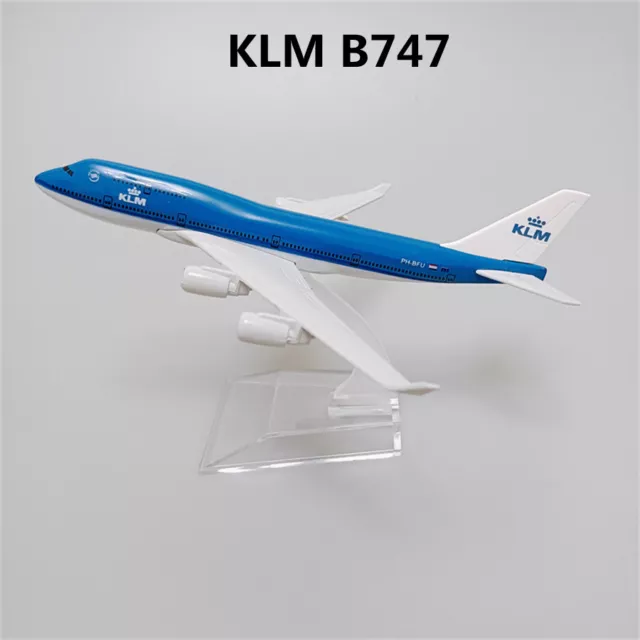 Avion de ligne miniature Maquette Boeing 747 Conception Réaliste 1/400