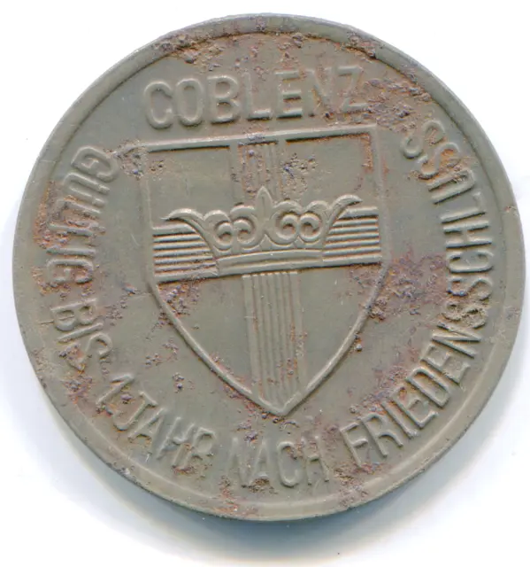 Germany notgeld of Coblenz 25 Pfennig 1918 iron   lotmar3202