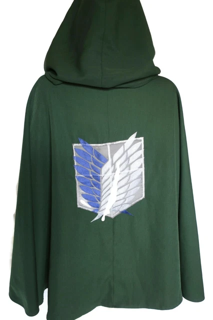 Attack on Titan Shingeki no Kyojin High-Quality Lined Cape Cloak size Medium
