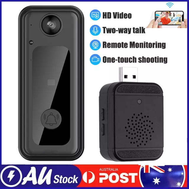 Wireless WiFi Smart Video Doorbell Phone-Security Camera Door Bell Ring Intercom