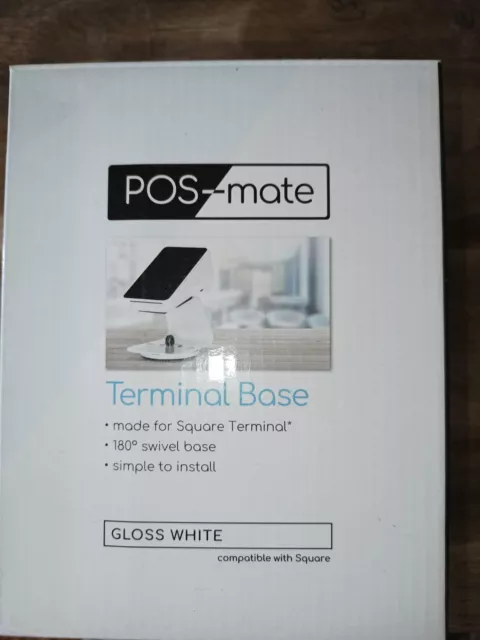 POS- Mate Terminal Base gloss white for Square Terminal BNIB