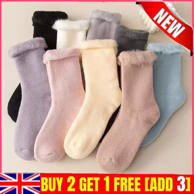 Mens Womens Extra Thick Fleece Brushed Thermal Socks 2.3 Tog Soft Warm Winter UK