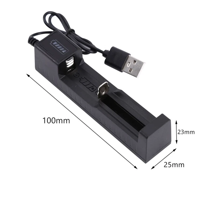 1 Chargeur de Batterie pour 18650 14500  26650+2  BATTERIE 18650- 9800mah, 3.7V