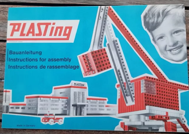 Vintage Game Plasting Spiel Konstruktion Modell Baukasten Kunststoff Ovp