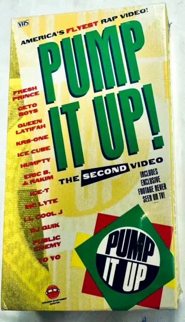 Pump It Up! (VHS,1992) Public Enemy, Ice-T, LL Cool J, Queen Latifah - NEW