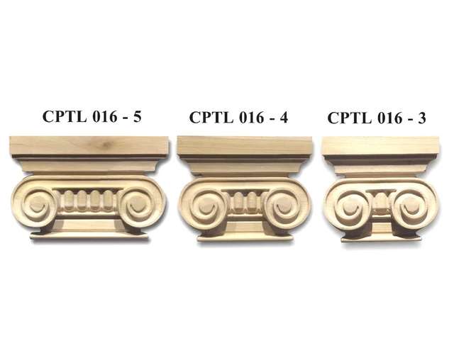Solid Hardwood Greek/Roman Ionic Capitell