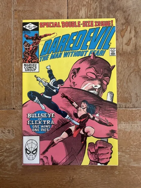 Daredevil #181 NM (1982) Death of Elektra by Bullseye - Frank Miller