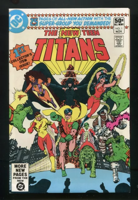 The New Teen Titans #1 - Origin Of Team - 1St App Changeling - High Grade - 1980