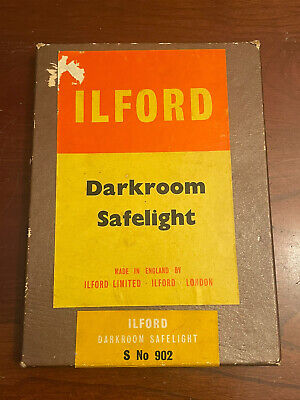 Caja de seguridad original vintage Ilford Darkroom 5""x7"" S No.902 hecha en Inglaterra