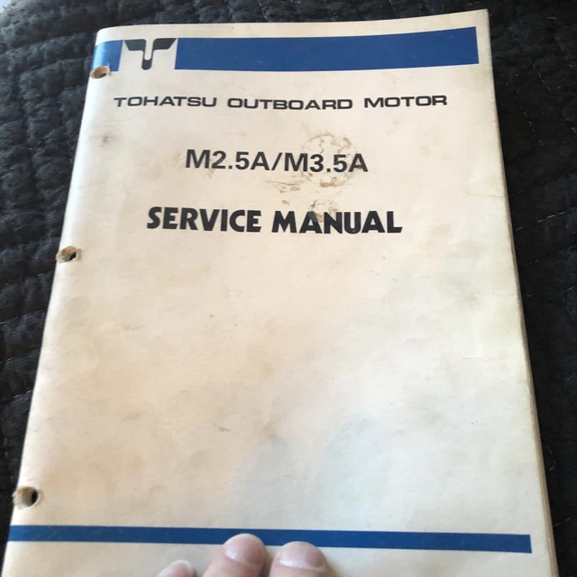 Tohatsu Outboard Boat Motor service Manual M2.5A/M3.5A