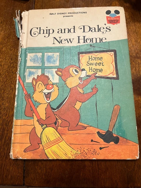Vintage Disney 1979 First Edition Chip and Dale's New Home Children's Book