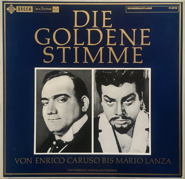 Die Goldene Stimme Von Enrico Caruso Bis Mario Lanza 6- Vinyl LP'S BOX