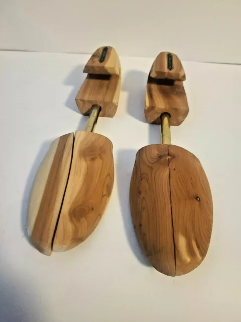 Pair Of Wood Florsheim Men's Shoe Trees Stretcher Shaper