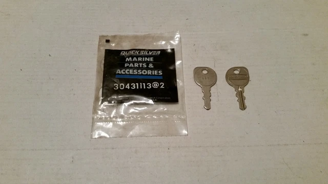 QTY (2) Mercury & Mariner Outboard Mercury Cruiser Key Blanks #113, 30431113