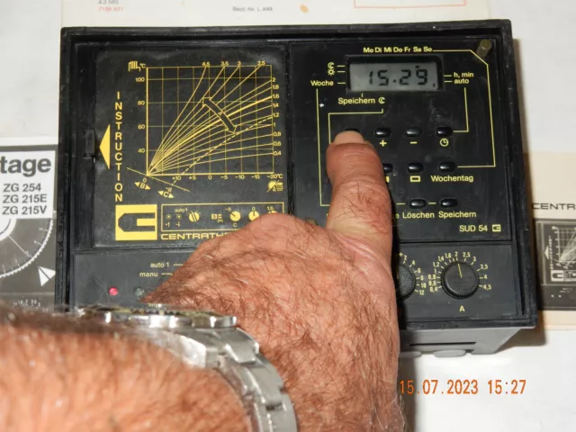 CENTRATHERM ZG252 CK-W Heizungserelung mit Schaltuhr, FUNKTIONSFÄHIG,TOP Zustand