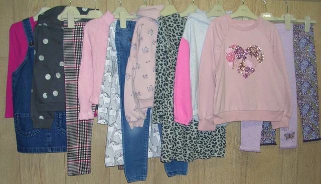 NEXT H&M MATALAN etc Girls Bundle Tops Dress Jeans Skirt Jacket Age 4-5 110cm