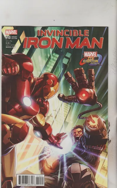 Marvel Comics Invincible Iron Man #10 October 2017 Marvel Vs Capcom Variant Nm